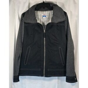 Columbia OMNI-HEAT Size Medium Womens Gray Black Full Zip‎ Hooded Jacket Coat